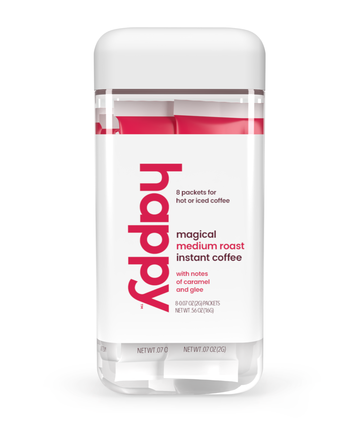 Happy Products, Magical Medium Roast Coffee, Pre-Bagged, Individual Packets, Premeasured Packs, Ready to Brew, Instant Hot or Cold Coffee, Fair Trade Coffee, Single Serve Instant Coffee - 8 ct, 8 Servings