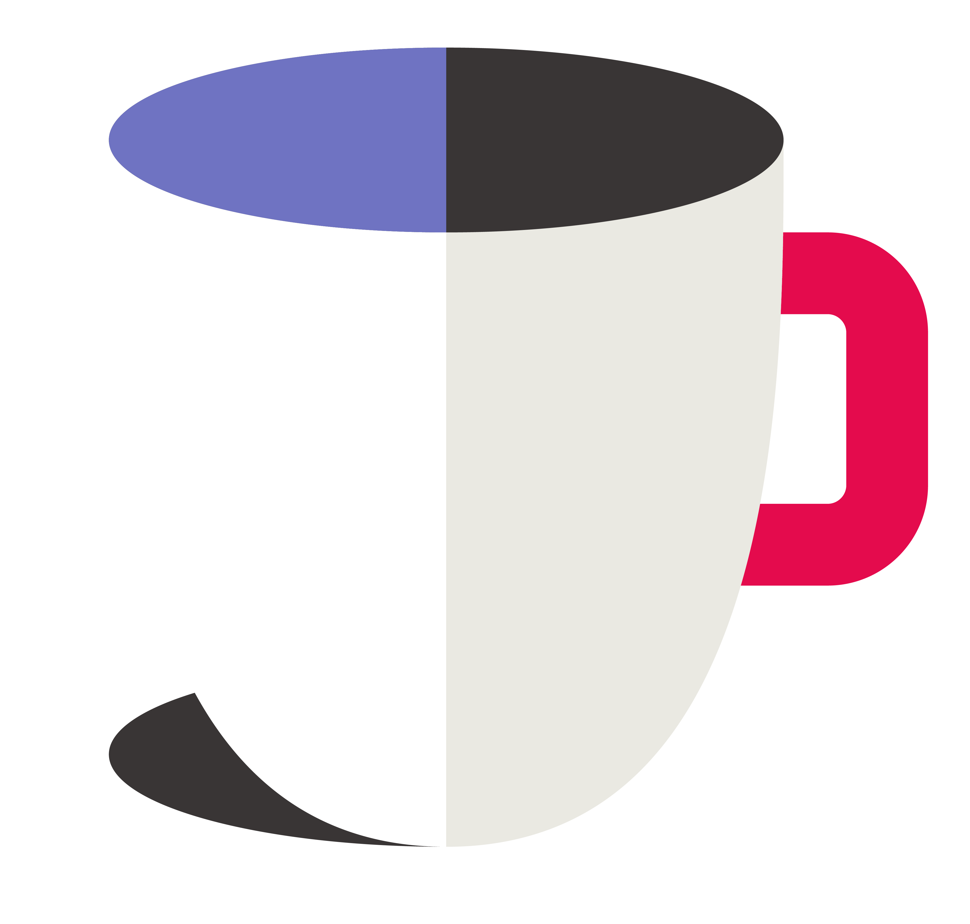 a cup graphic, but there's no coffee in it. we should correct that.