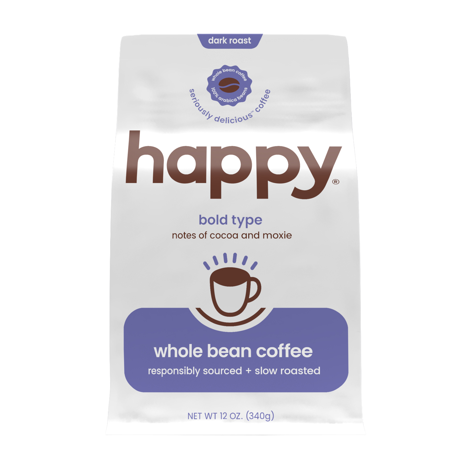 bold type dark roast whole bean coffee 12 oz