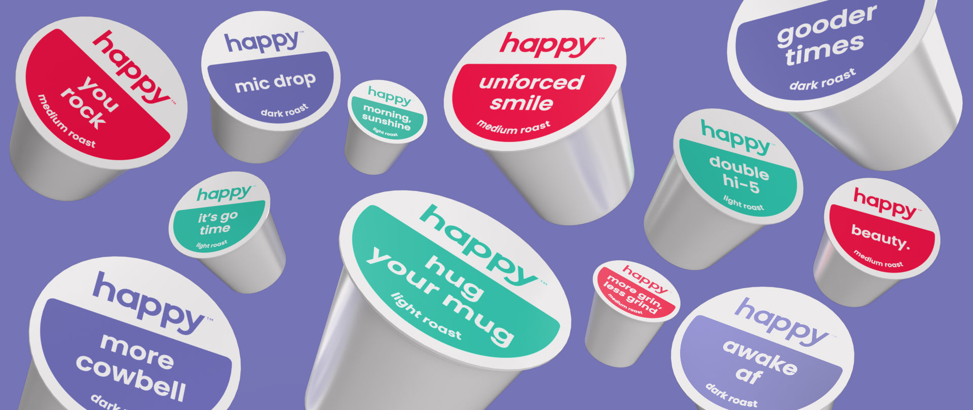 floating coffee pods.