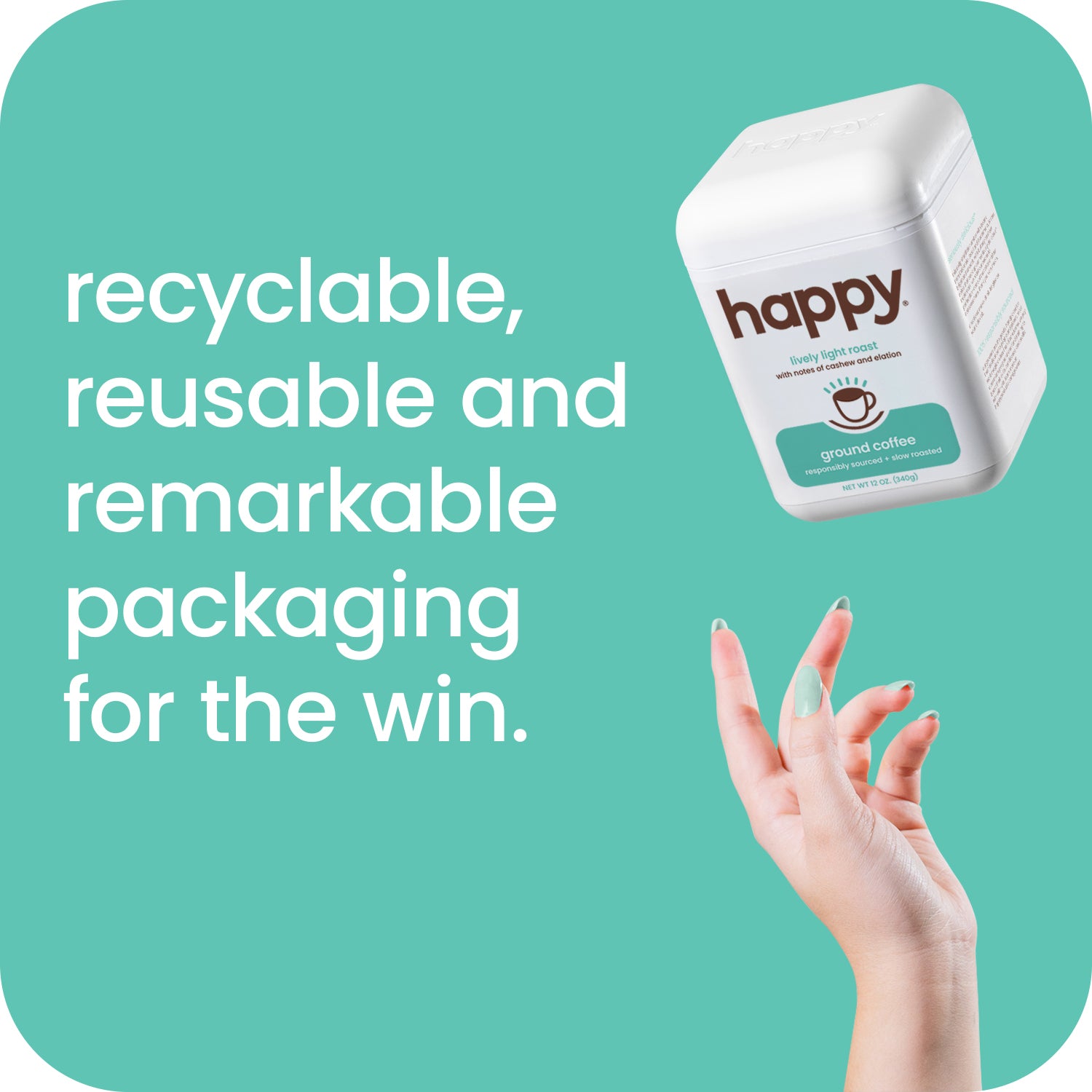 Light Roast - recyclable, reusable and remarkable packaging for the win