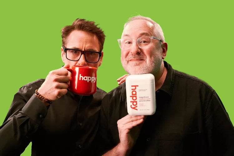 Food Dive Article: Robert Downey Jr and CPG exec enter $28B coffee category with Happy