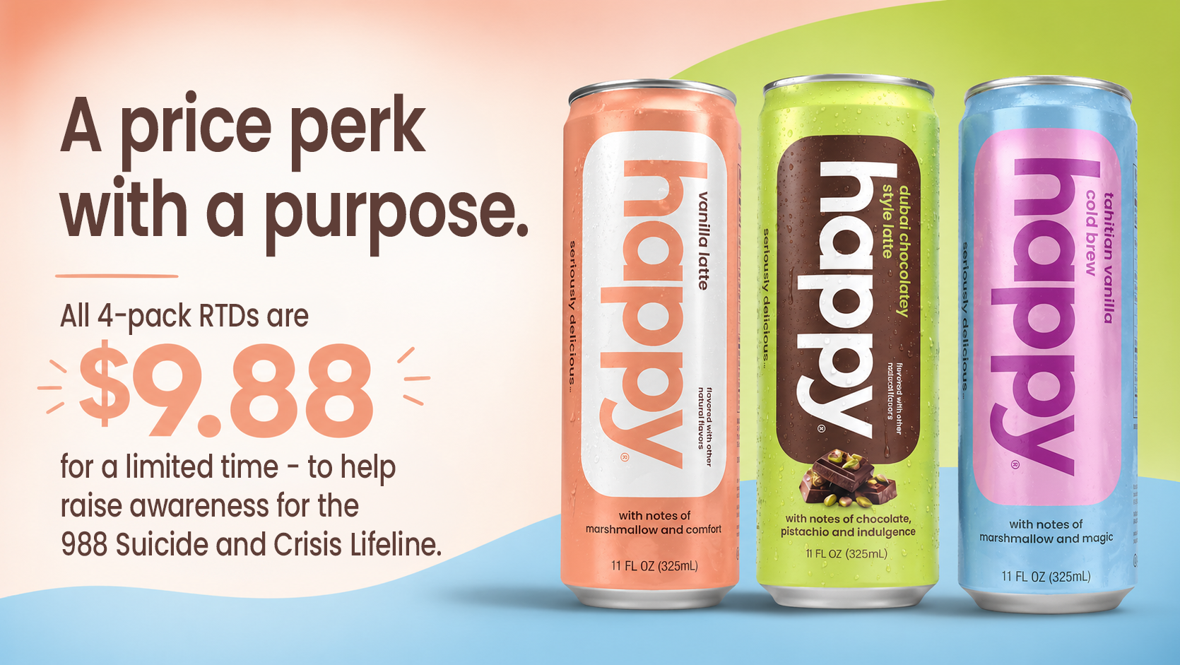 A price perk with a purpose $9.88 for 988