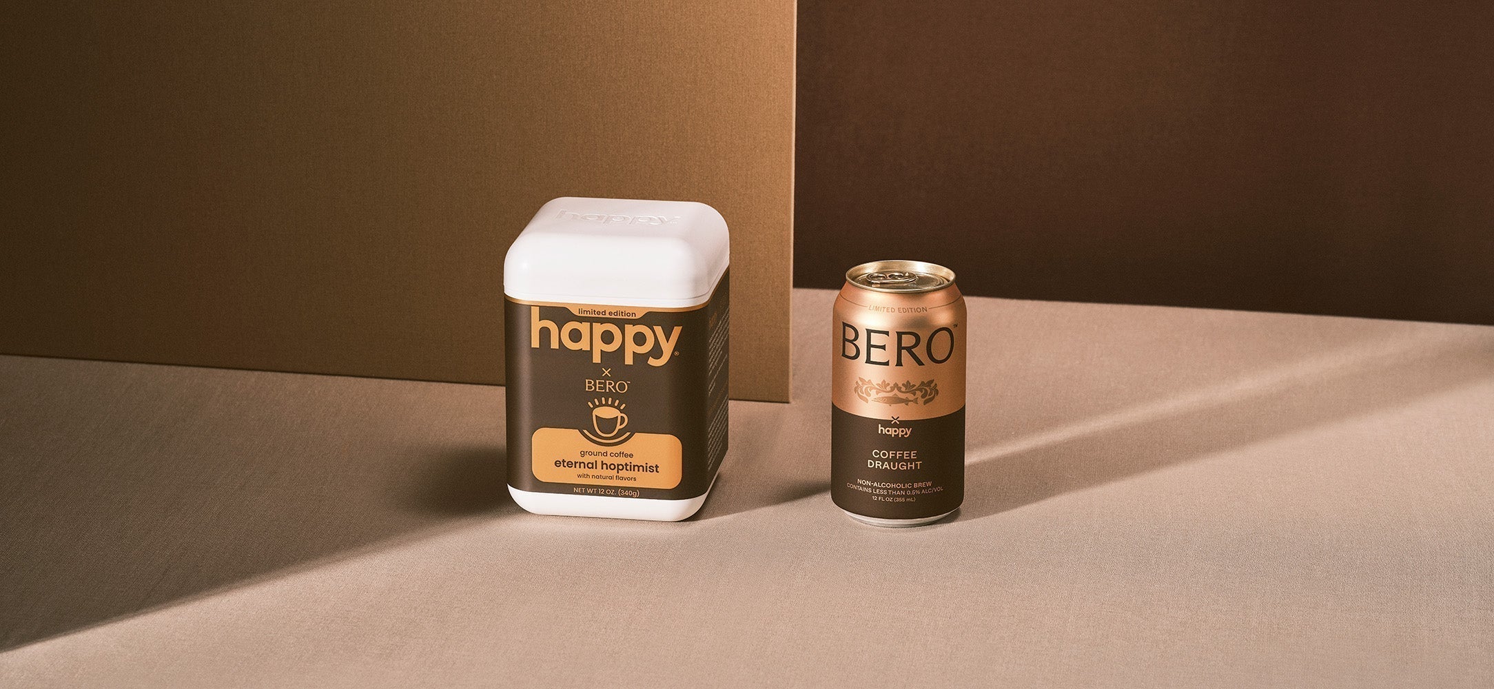 Happy Eternal Hoptimist and Bero Coffee draught