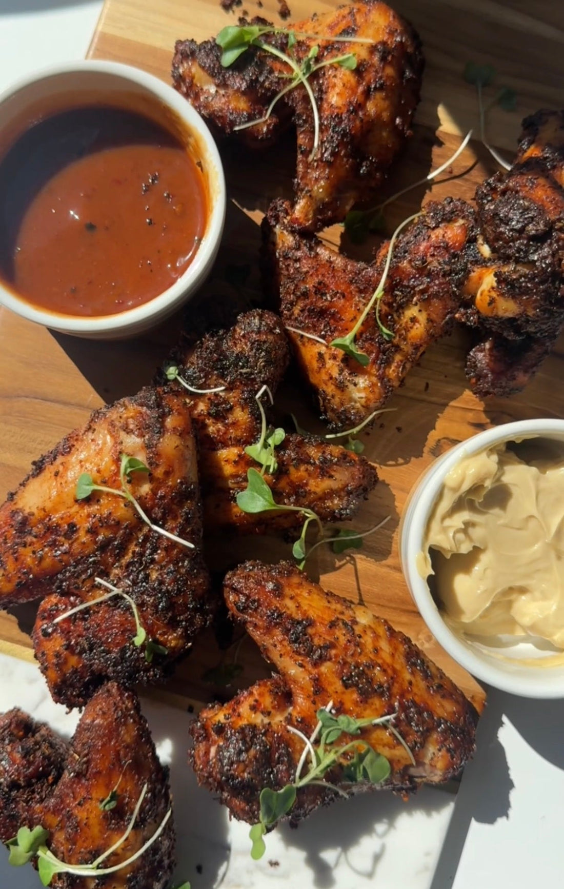 happy® coffee chicken wings recipe