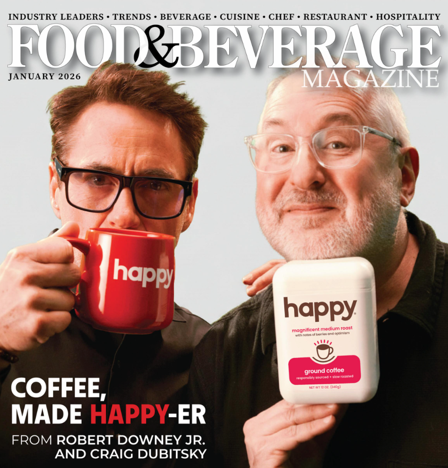 Craig and RDJ on the cover of Food & Beverage Magazine - January 2026
