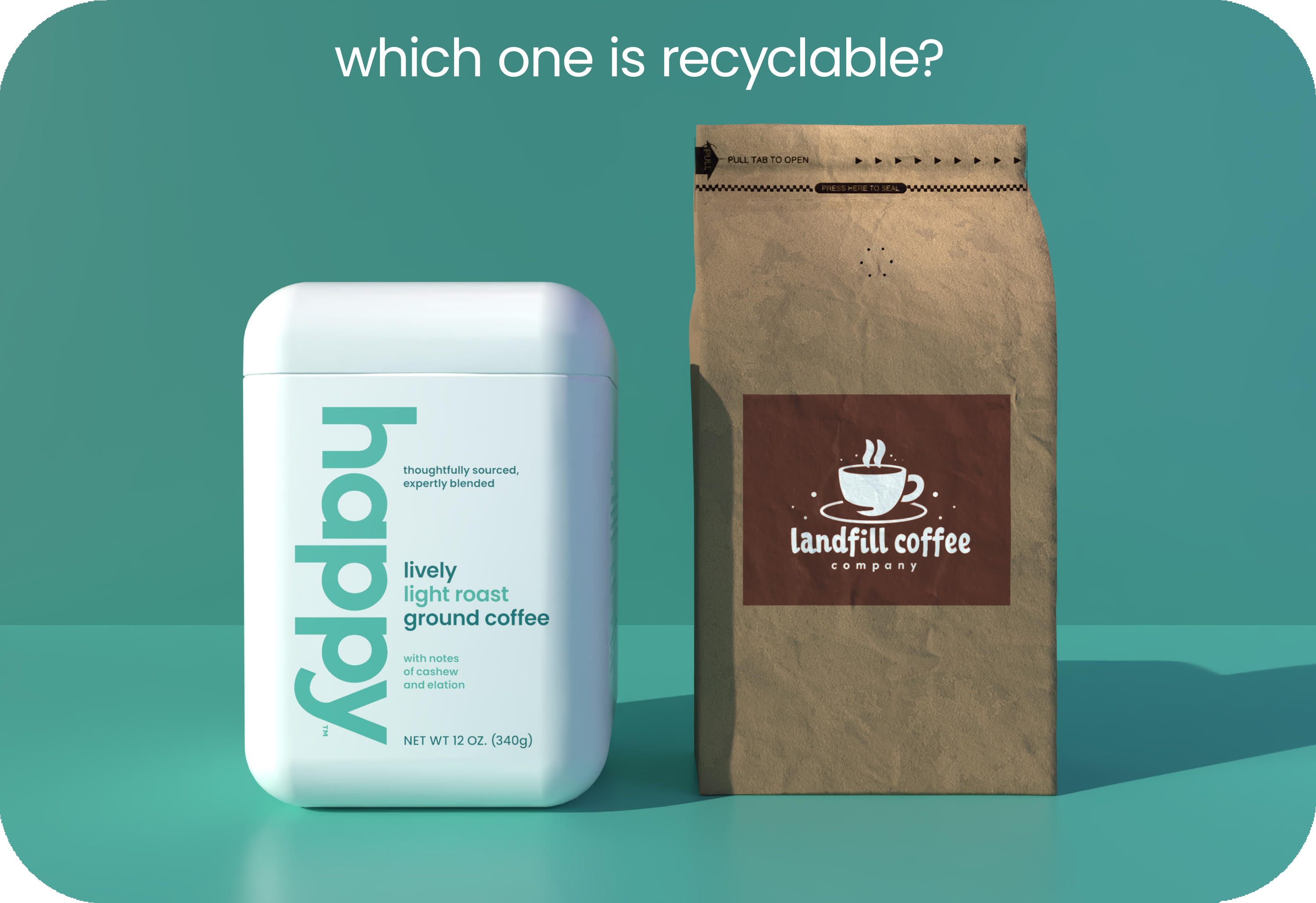 Are traditional coffee bags recyclable?