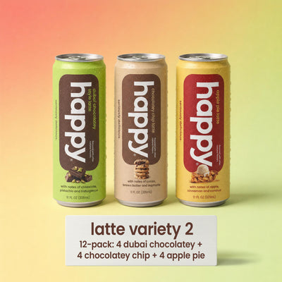 happy products latte variety 2 pack 12 count canned lattes 11 oz