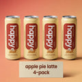 happy products apple pie canned coffee latte 11 oz 4 pack