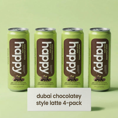 4-pack of happy Dubai Chocolatey Style Latte