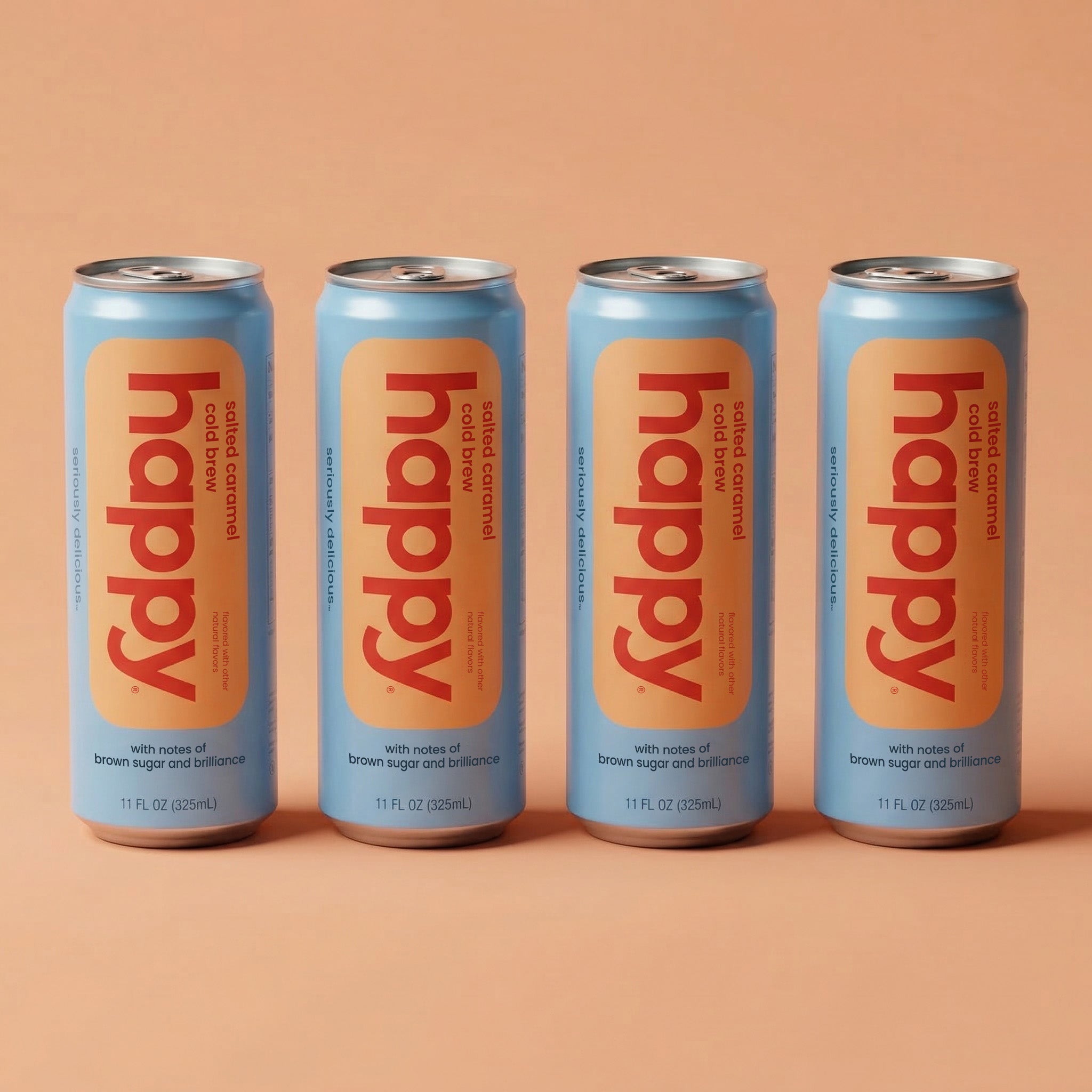 4-pack of happy Salted Caramel Cold Brew