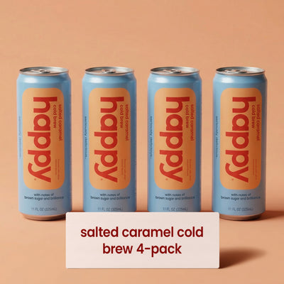 4-pack of happy Salted Caramel Cold Brew