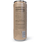 Back of can of happy mocha latte with nutrition facts