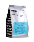 Front of Happy Coffee Microlot - Little Victories Maracaturra high quality Coffee Beans