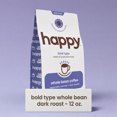 bold type whole bean dark roast 12 oz