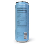 The back of our happy cold brew can