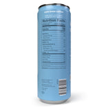 The back of our happy cold brew can