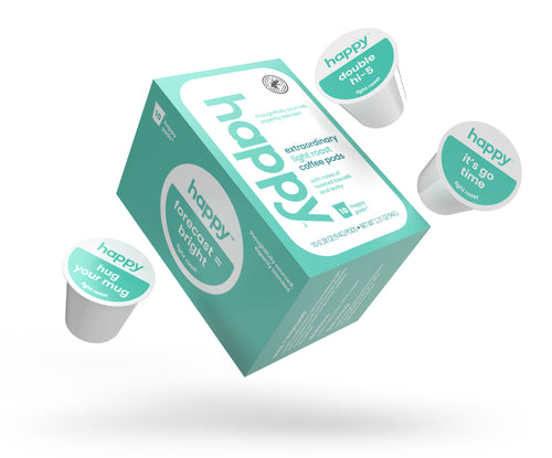 Happy Products, Extraordinary Light Roast Coffee, Coffee Pods, Ready to Brew, Single Serve Coffee, Compatible with Keurig 2.0 K-Cup Brewers - 10 ct, 10 Servings