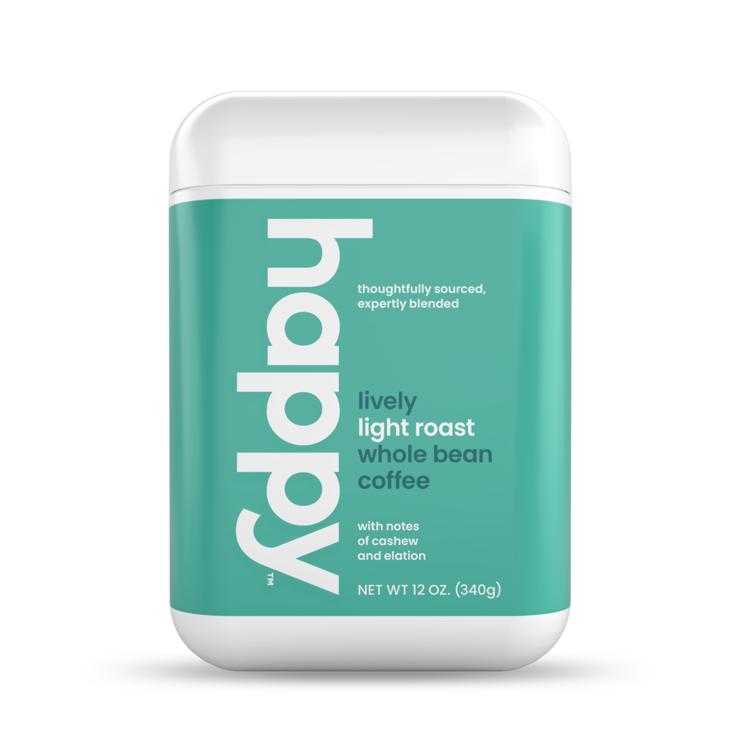 Happy Products, Lively Light Roast Coffee, Whole Bean Coffee - 12 oz