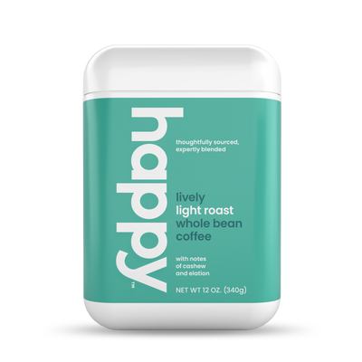 Happy Products, Lively Light Roast Coffee, Whole Bean Coffee - 12 oz