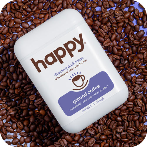 Dark Roast on Coffee Beans