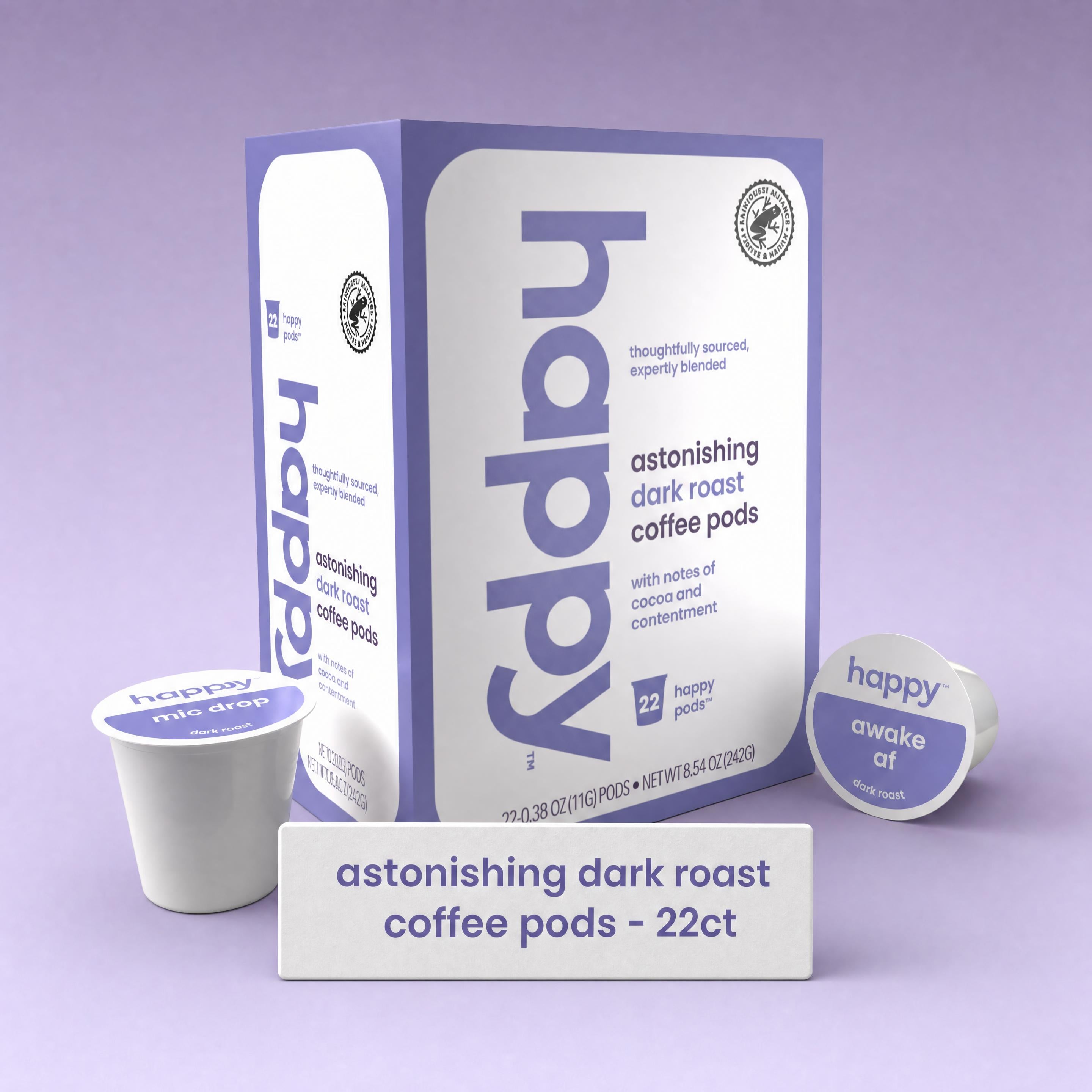 Astonishing dark roast coffee pods 22ct