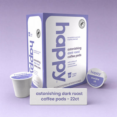 Astonishing dark roast coffee pods 22ct