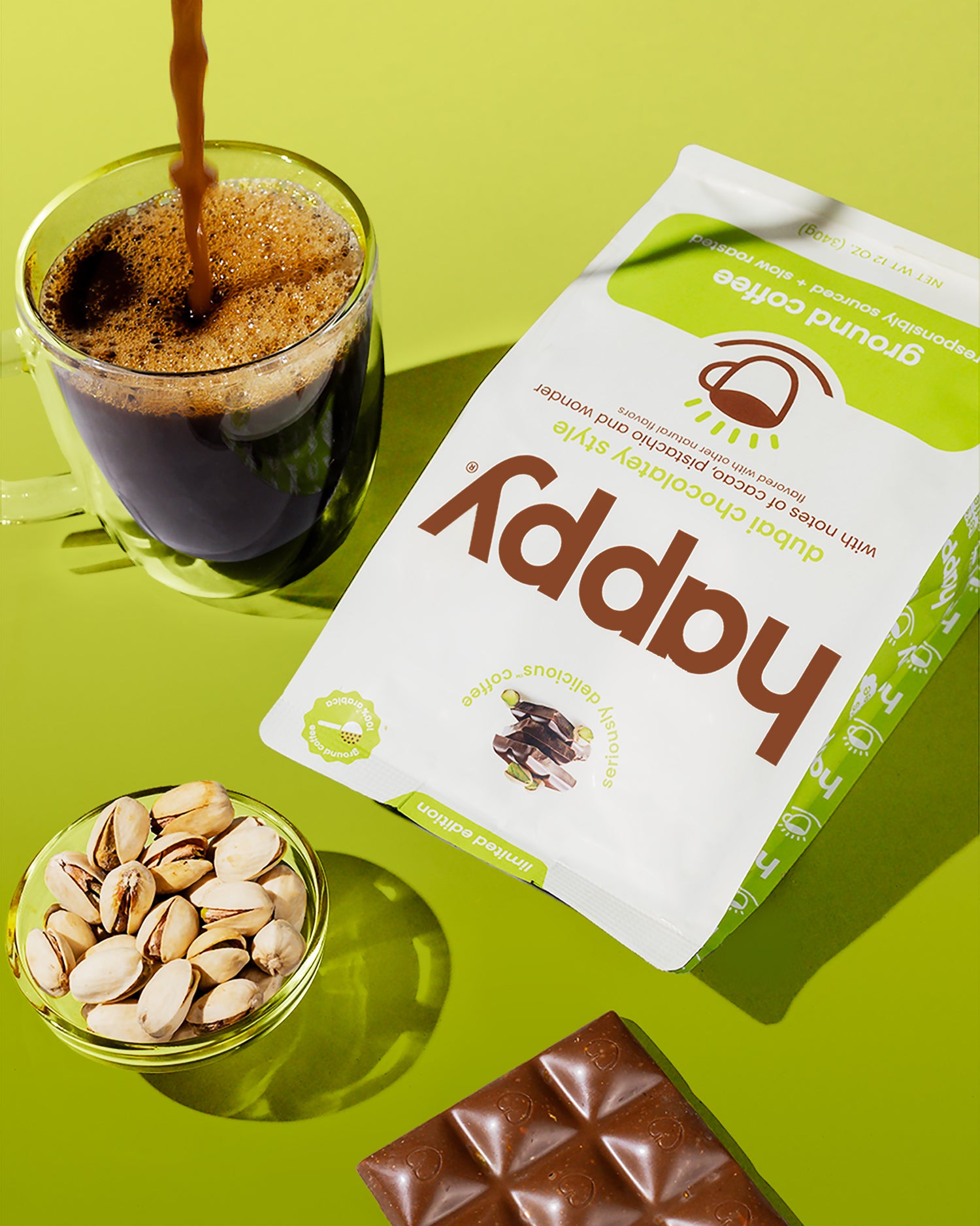 limited edition dubai chocolatey style flavored ground coffee - 12 oz