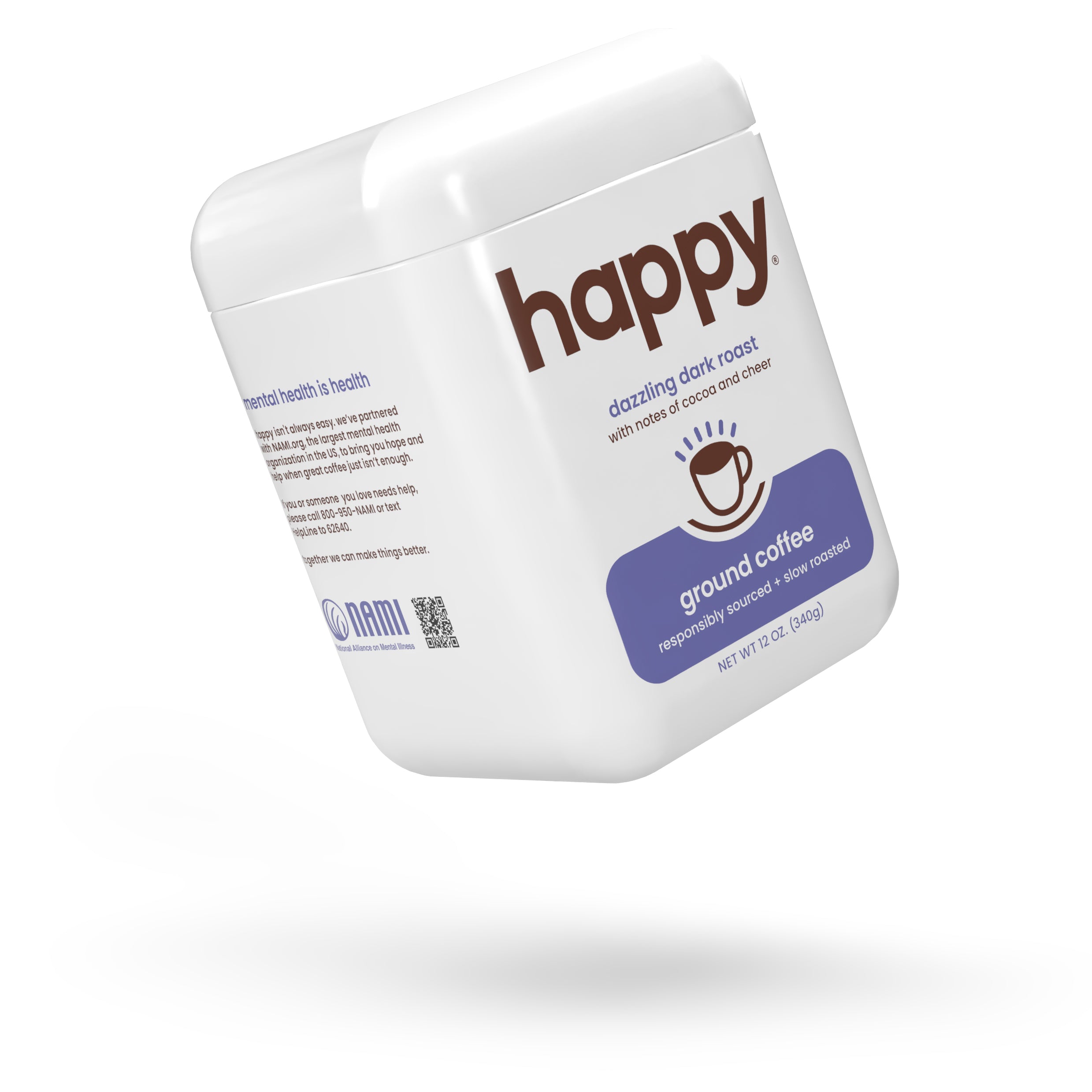 Dark Roast on White background
