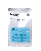 Front of Happy Coffee Microlot - Little Victories Maracaturra Specialty Coffee Beans - processed with Carbonic Maceration