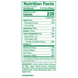 Happy Chocolate Chip Latte Nutrition FActs