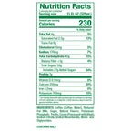 Happy Chocolate Chip Latte Nutrition FActs