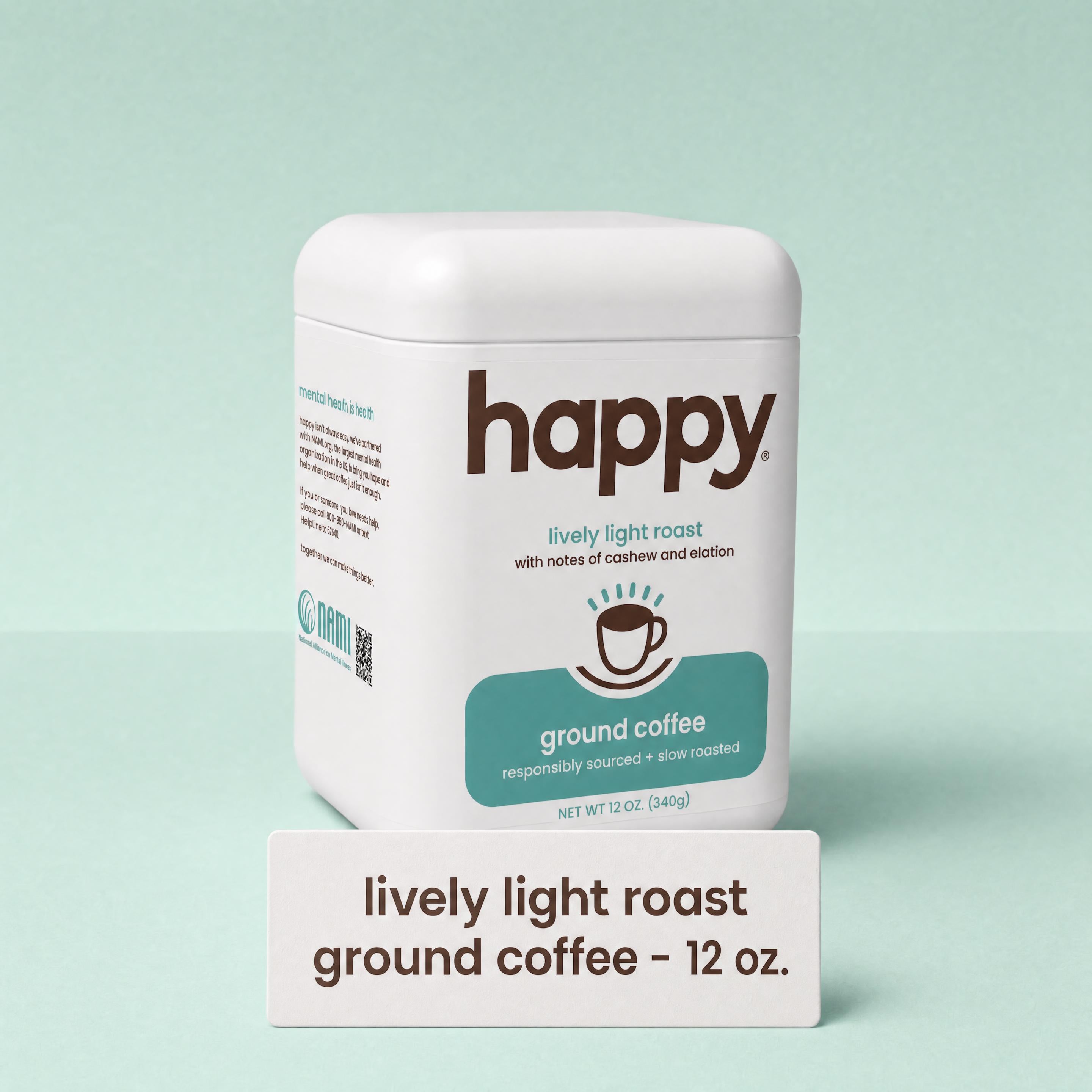 Lively light roast ground coffee 12 oz