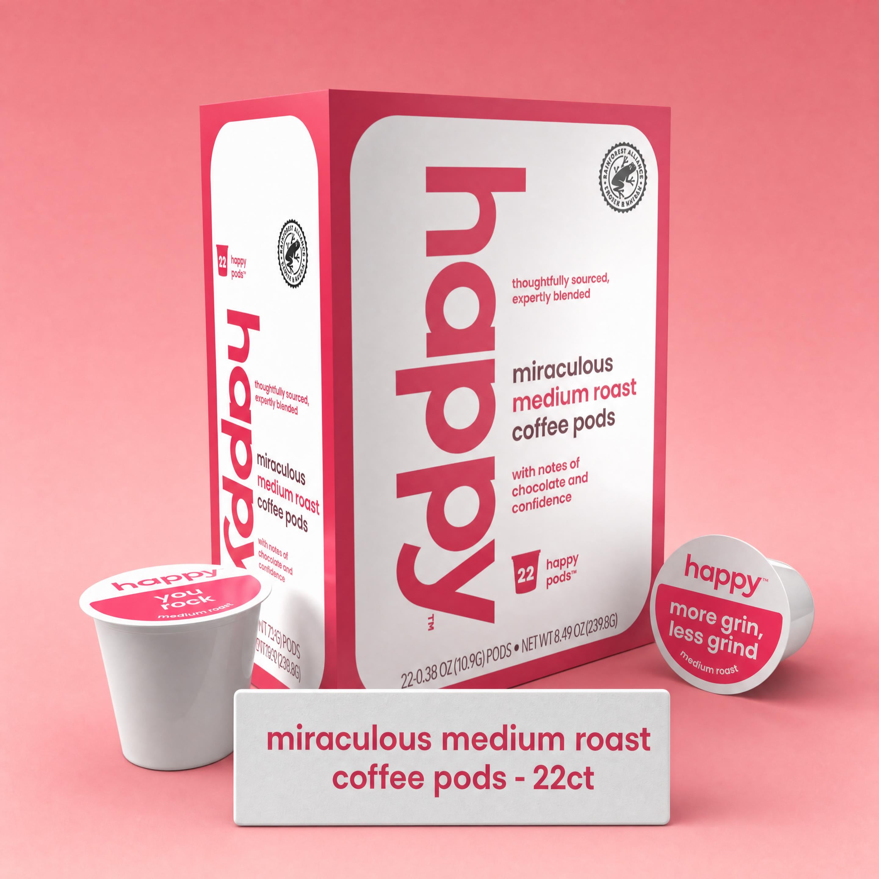 Miraculous medium roast coffee pods 22ct