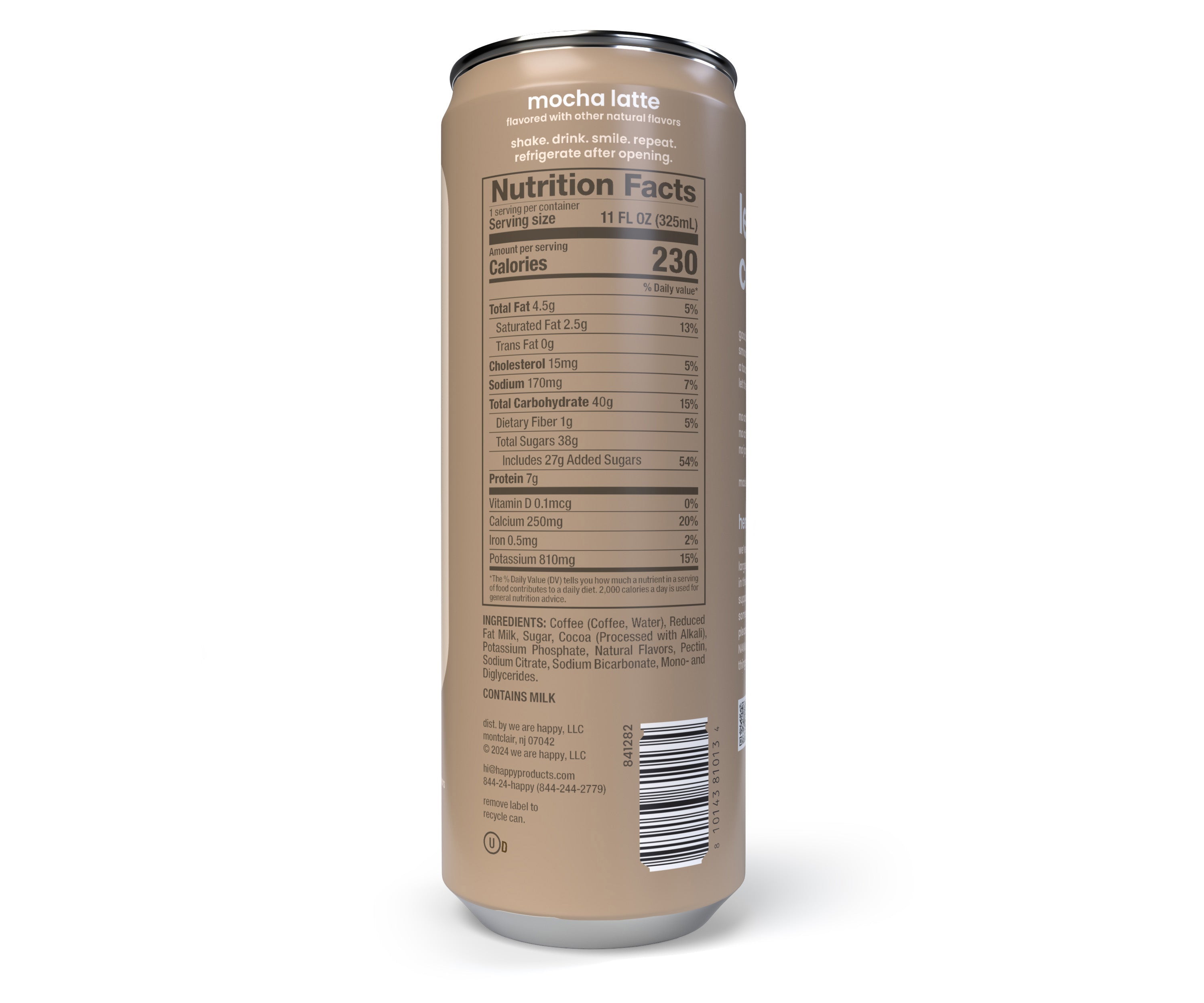Mocha Latte Nutrition Facts