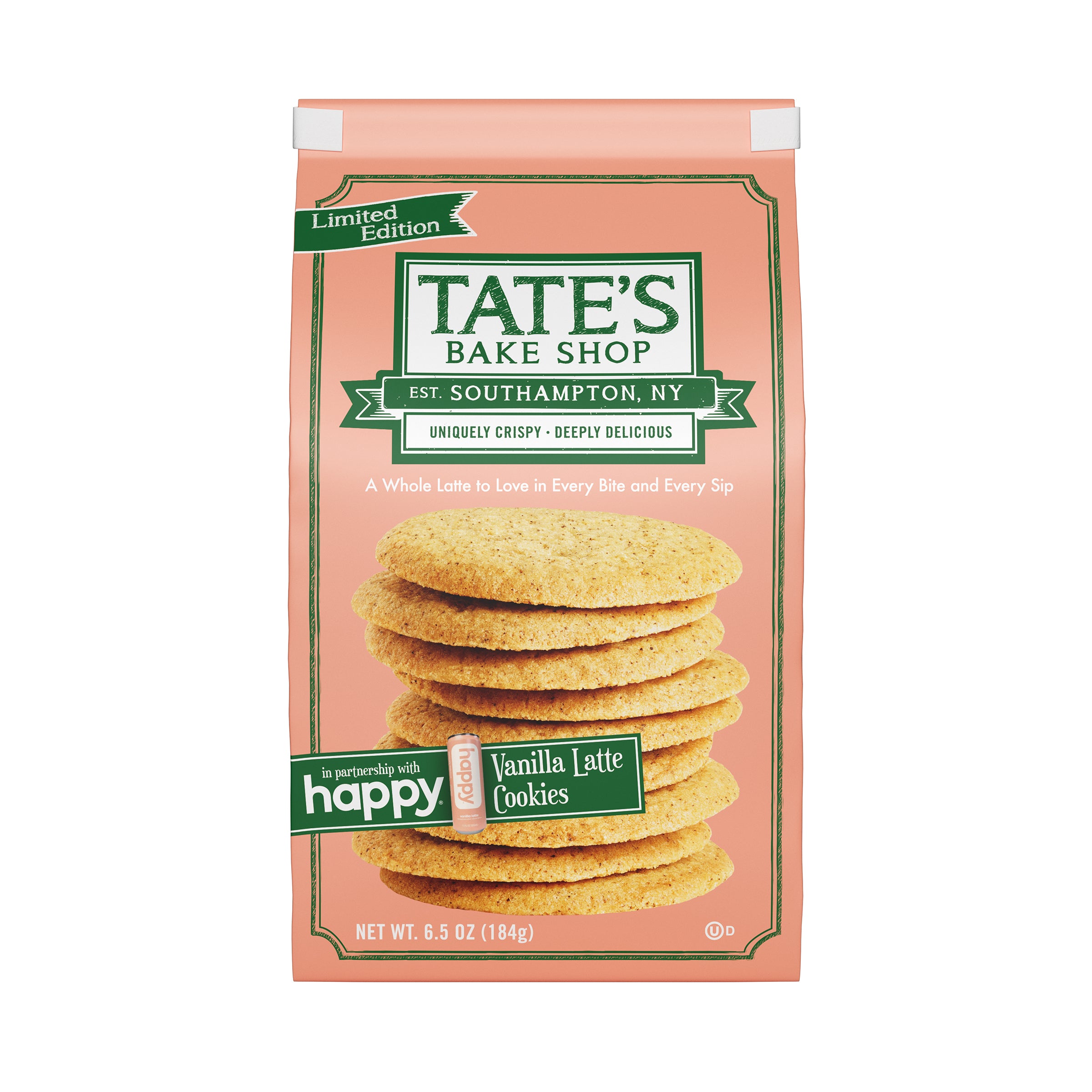 Tate's Vanilla Latte Cookie Bag