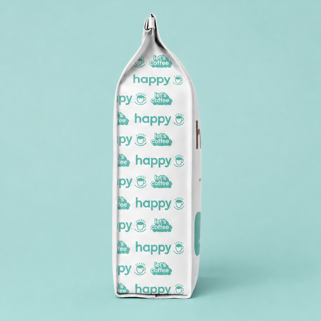 The Side of the Light Roast Ground Coffee Bag