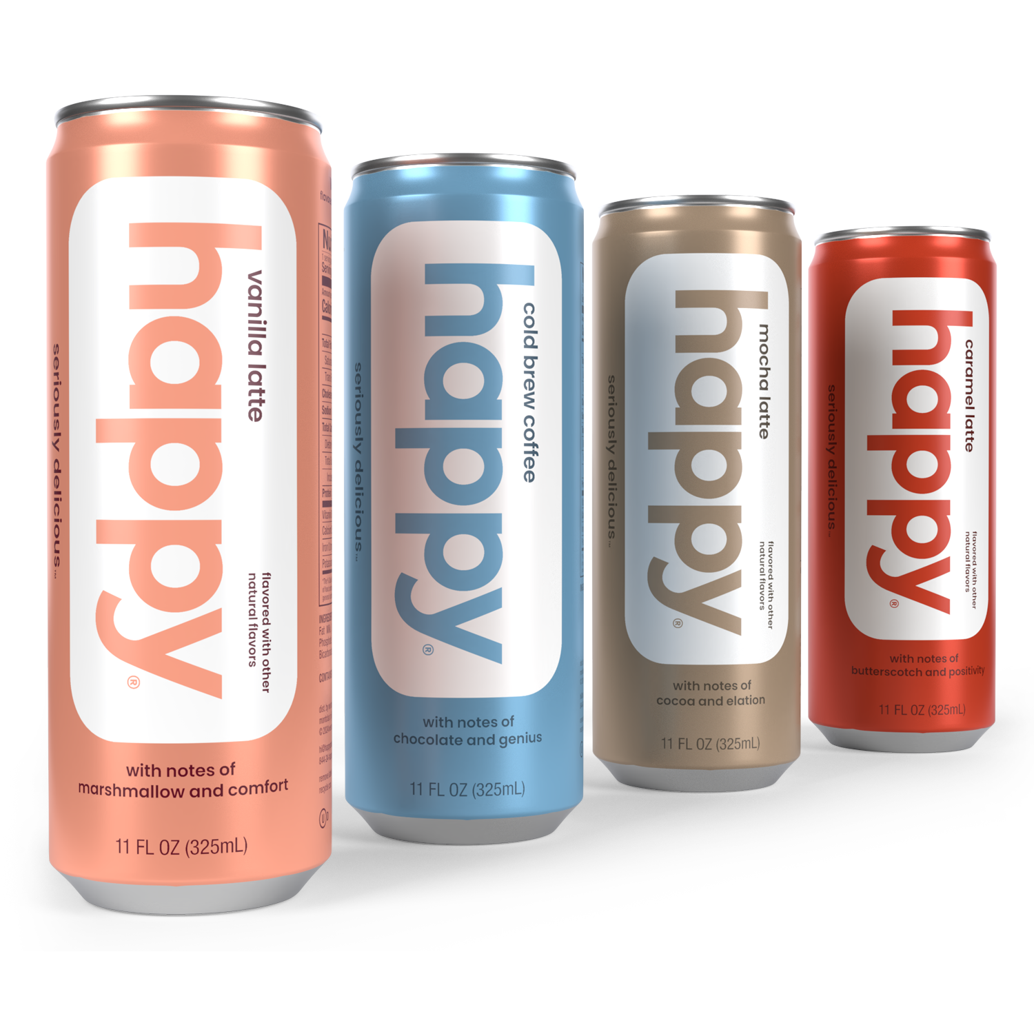 new happy ready to drink cold brew coffees & lattes