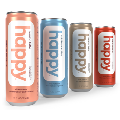 new happy ready to drink cold brew coffees & lattes