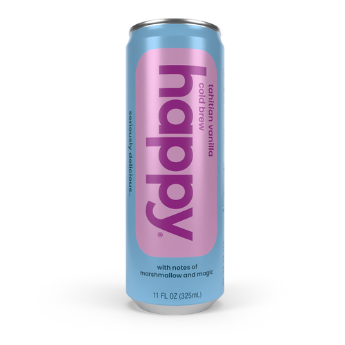 Can of Tahitian Vanilla Happy Cold Brew